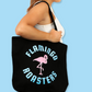 FLAMINGO TOTE BAG BLACK